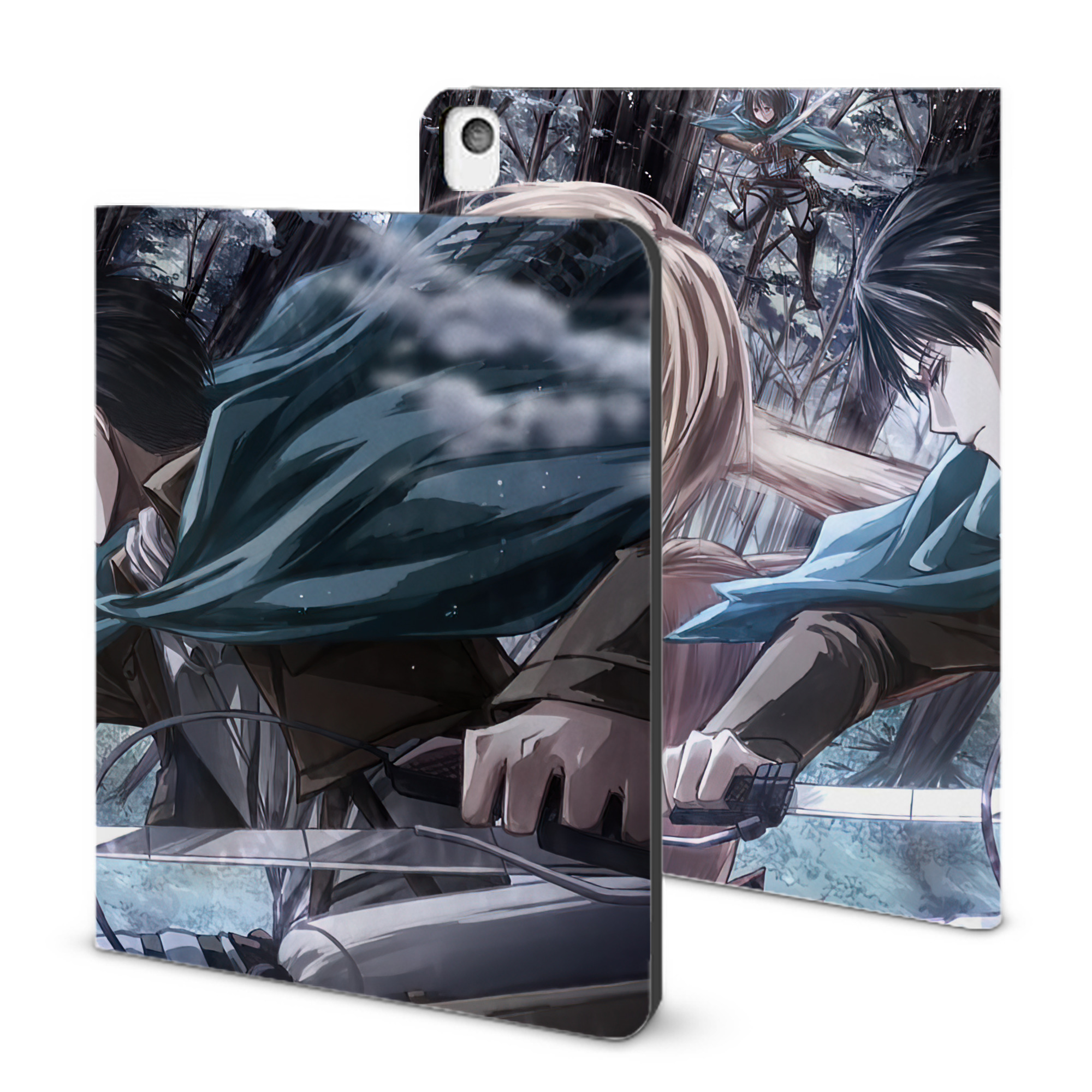 （画像用） 進撃の巨人 Attack on Titan IPadケース ペンホルダー付き ブックスタイルデザイン